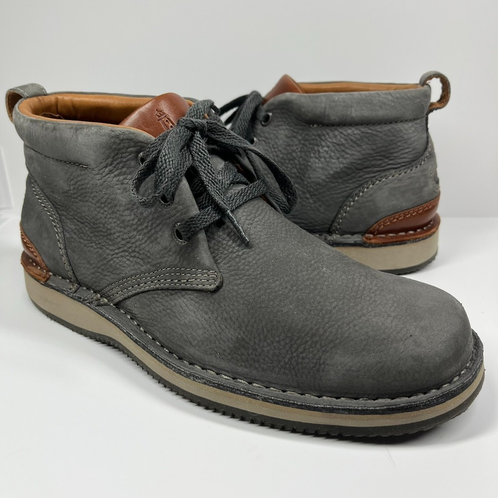 Rockport Prestige Point Chukka Boots Men's 9‎ Charcoal Vibram Sole Casual Preppy